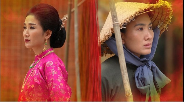 Nguyệt Ánh và Quỳnh Lam trong một cảnh đối đầu