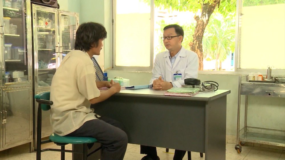 Một cảnh trong phim Nước mắt chảy ngược